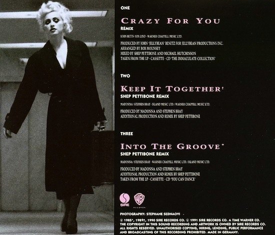 Crazy For You Today In Madonna History